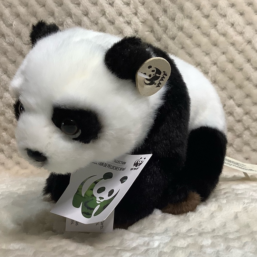 WWF BON TON TOYS Adorable Panda Plush stuffed Animal Toy with Tags
